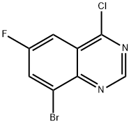 8-溴-4-氯-6-氟喹唑啉 结构式