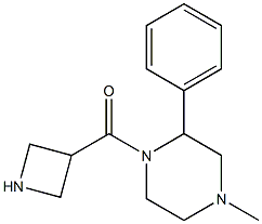 azetidin-3-yl(4-Methyl-2-phenylpiperazin-1-yl)Methanone 结构式
