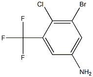 2-氯-3-溴-5胺基-三氟甲苯 结构式