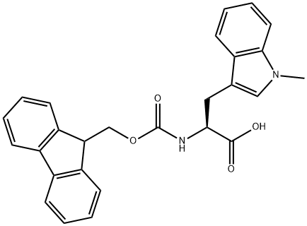 FMOC-TRP(1-ME)-OH 结构式