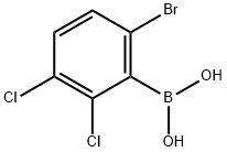 6-溴-2,3-二氯苯硼酸 结构式