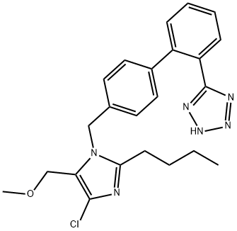 氯沙坦甲醚 结构式