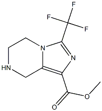 Methyl 3-(trifluoroMethyl)-5,6,7,8-tetrahydroiMidazo[1,5-a]pyrazine-1-carboxylate 结构式