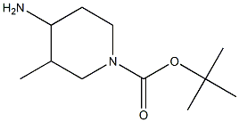 tert-butyl 4-aMino-3-Methylpiperidine-1-carboxylate 结构式