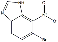 6-BROMO-7-NITRO-1H-1,3-BENZODIAZOLE 结构式