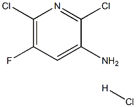 2,6-二氯-3-氨基-5-氟吡啶 盐酸盐 结构式