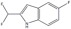 2-(DifluoroMethyl)-5-fluoro-1H-indole 结构式