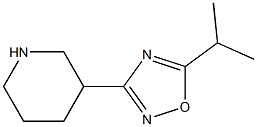 3-(5-Isopropyl-[1,2,4]oxadiazol-3-yl)-piperidine 结构式
