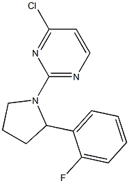 4-Chloro-2-[2-(2-fluoro-phenyl)-pyrrolidin-1-yl]-pyriMidine 结构式