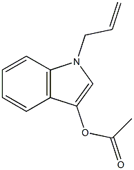 Acetic acid 1-allyl-1H-indol-3-yl ester 结构式