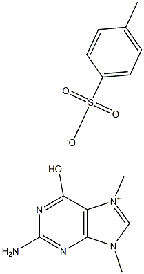 2-AMino-6-hydroxy-7,9-diMethyl-puriniuM p-Toluenesulfonate 结构式