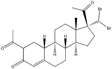 17-DibroMoMethylaceto-19-Nnorpregn-4-ene-3,20-dione 结构式