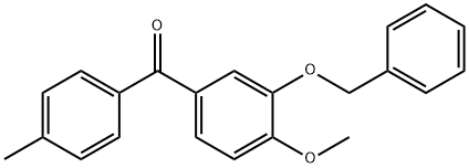 (3-Benzyloxy-4-Methoxyphenyl)(4-Methylphenyl)-Methanone 结构式