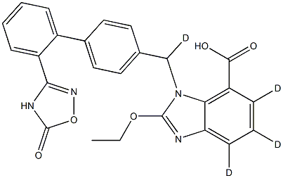 阿齐沙坦D4 结构式