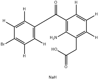 2-AMino-3-(4-broMobenzoyl)benzeneacetic Acid-d7 SodiuM Salt Hydrate 结构式