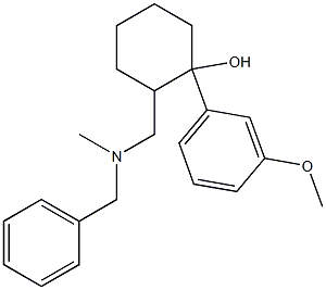 1-(3-Methoxyphenyl)-2-[[Methyl(phenylMethyl)aMino]Methyl]-cyclohexanol 结构式