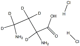 2,4-DiaMino-butanoic Acid-d5 Dihydrochloride 结构式