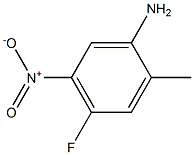 2-甲基-4-氟-5-硝基苯胺 结构式