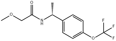 (R)-2-甲氧基-N-(1-(4-(三氟甲氧基)苯基)乙基)乙酰胺 结构式