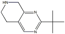 2-tert-Butyl-5,6,7,8-tetrahydro-pyrido[3,4-d]pyriMidine 结构式