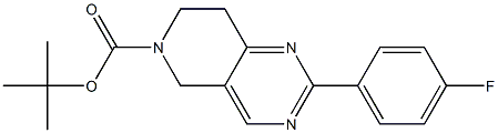 2-(4-Fluoro-phenyl)-7,8-dihydro-5H-pyrido[4,3-d]pyriMidine-6-carboxylic acid 
tert-butyl ester 结构式