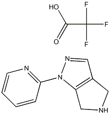 1-Pyridin-2-yl-1,4,5,6-tetrahydro-pyrrolo[3,4-c]pyrazole trifluoro acetate 结构式