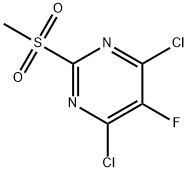 4,6-二氯-5-氟-2-甲磺酰-嘧啶 结构式