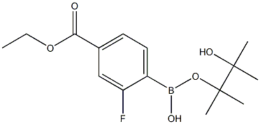 4-乙氧基羰基-2-氟苯硼酸 频哪醇酯,97% 结构式