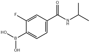 2-氟-4-(异丙基氨基甲酰)苯硼酸 结构式