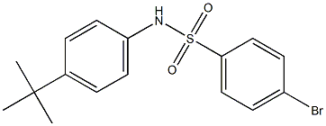 4-溴-N-(4-叔丁基苯)苯磺酰胺,97% 结构式