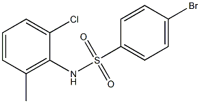 4-BroMo-N-(2-chloro-6-Methylphenyl)benzenesulfonaMide, 97% 结构式