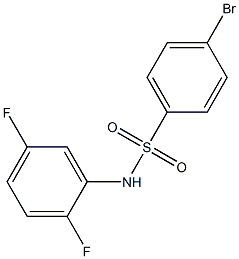 4-BroMo-N-(2,5-difluorophenyl)benzenesulfonaMide, 97% 结构式