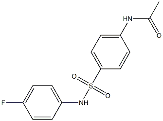4-乙酰胺基-N-(4-氟苯基)苯磺酰胺,97% 结构式