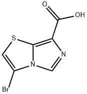 3-溴咪唑并[5,1-B]噻唑-7-羧酸 结构式