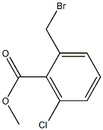 2-BroMoMethyl-6-chloro-benzoic acid Methyl ester 结构式