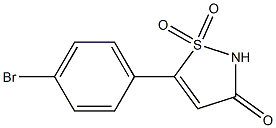 5-(4-BroMo-phenyl)-1,1-dioxo-1,2-dihydro-1l6-isothiazol-3-one 结构式