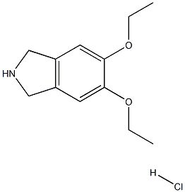 5,6-Diethoxy-2,3-dihydro-1H-isoindole hydrochloride 结构式