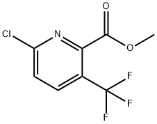 3-三氟甲基-6-氯-2-吡啶甲酸甲酯 结构式