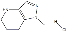 1-Methyl-4,5,6,7-tetrahydro-1H-pyrazolo[4,3-b]pyridine hydrochloride 结构式