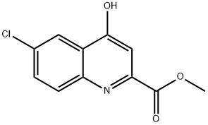 6-氯-4-羟基喹啉-2-甲酸甲酯 结构式