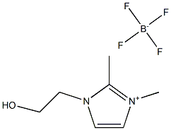 1,2-二甲基-3-羟乙基咪唑四氟硼酸盐 结构式