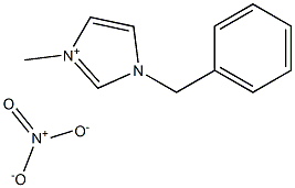1-苄基-3-甲基咪唑硝酸盐 结构式