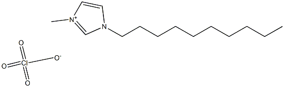 1-癸基-3-甲基咪唑高氯酸盐 结构式