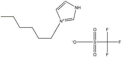 1-己基咪唑三氟甲磺酸盐 结构式