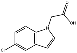 2-(5-CHLORO-1H-INDOL-1-YL)ACETIC ACID 结构式