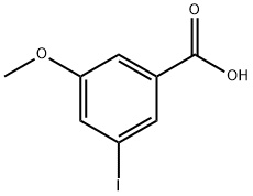 3-碘-5-甲氧基苯甲酸 结构式