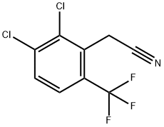 2,3-二氯-6-(三氟甲基)苯乙腈 结构式