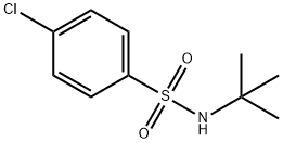N-叔丁基-4-氯苯磺酰胺 结构式