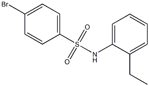 4-溴-N-(2-乙基苯基)苯磺酰胺 结构式