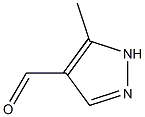5-甲基-1H-吡唑-4-甲醛 结构式